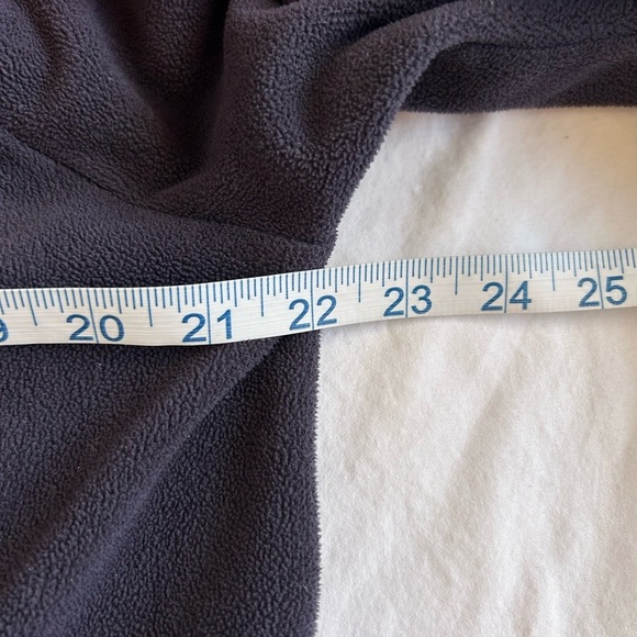 Lands End Plum Fleece Shacket Sz L - Picture 4 of 5